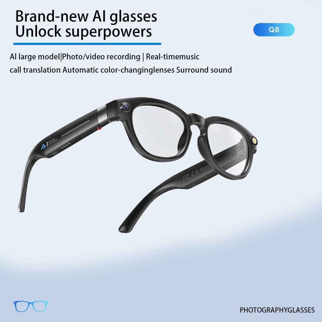 Smart Video Record Al Glasses AIMB-S1 M02