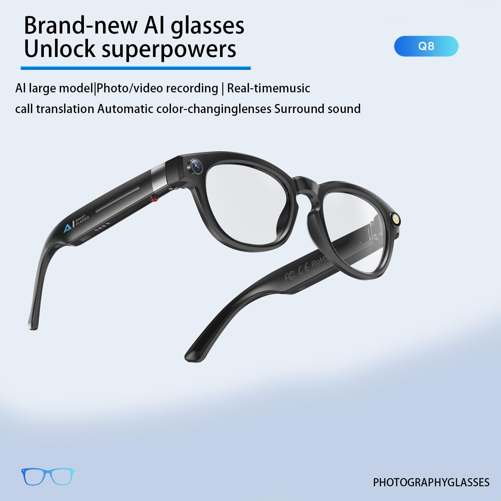 Smart Video Record Al Glasses AIMB-S1 M02